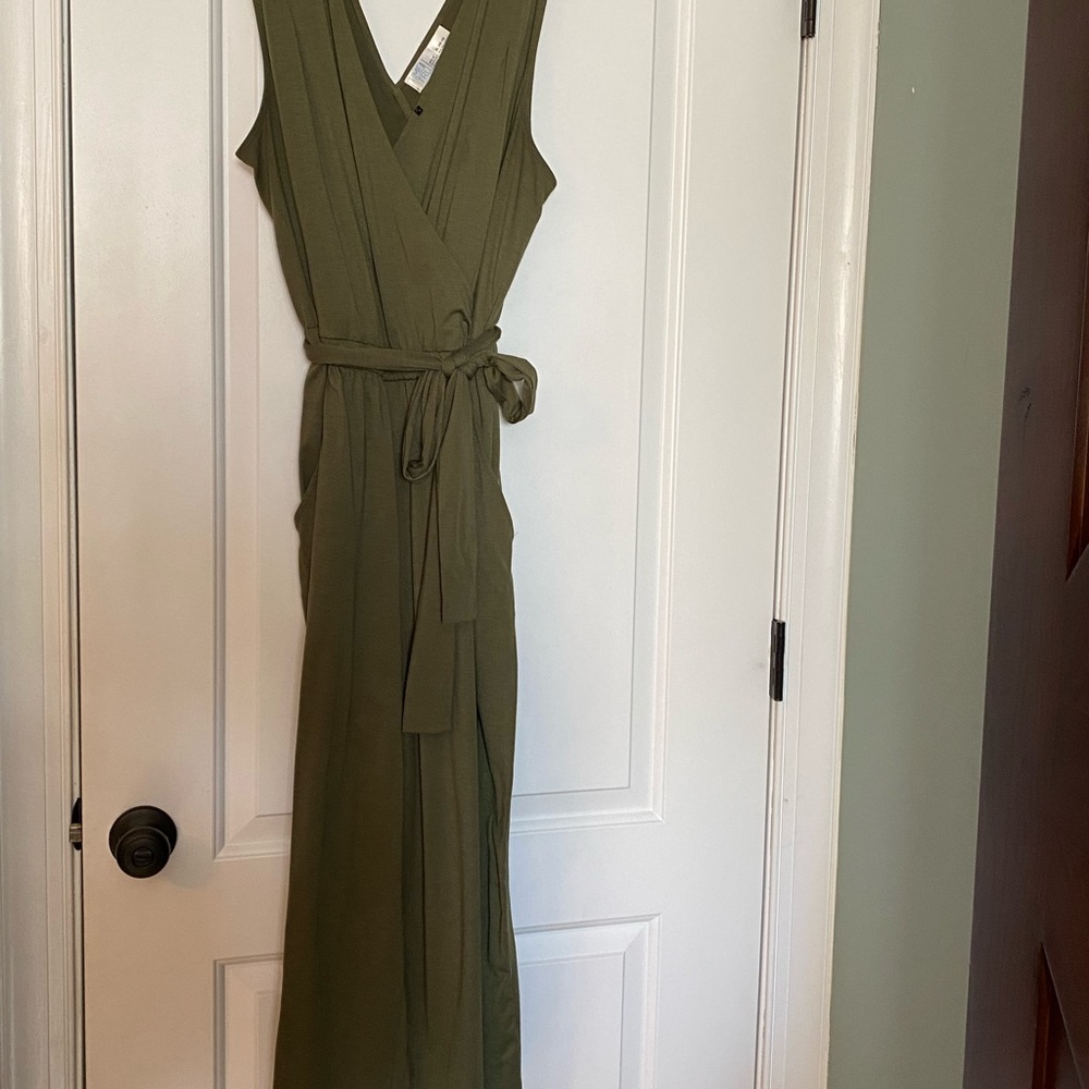 Olive green jumpsuit